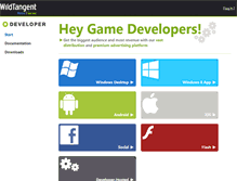 Tablet Screenshot of developer.wildtangent.com